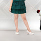 Green Glam Ruffle Layered Party Dress for Girls