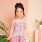 Mauve Princess Embroidered Palazzo Set for Girls