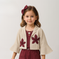 Maroon & Beige Princess Utility Jacket Jumpsuit Set