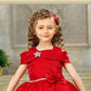 Red Princess Bow Shoulder Party Dress