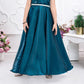 Teal Glam One Shoulder Party Gown