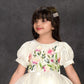Ivory Floral Princess Glam Party Dress