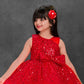 Red Sparkle Princess Party Dress
