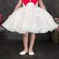 White & Pink Princess Celebration Party Dress