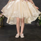Champagne Floral Sparkle Princess Dress