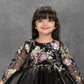 Black Blossom Sparkle Princess Dress