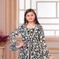 Midnight Bloom Sharara Set For Girls