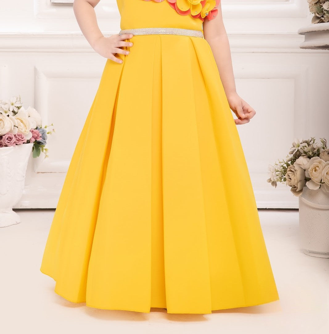 Yellow Princess Blossom Celebration Gown