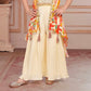 Cream Carnival Palazzo Set with Embroidered Jacket